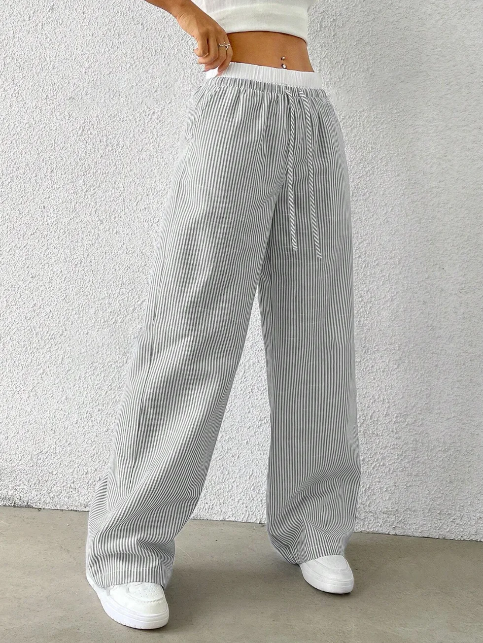 Juliette ストライプ イージーパンツ