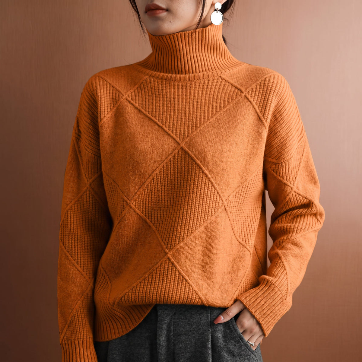 Jamie タートルネックニット
