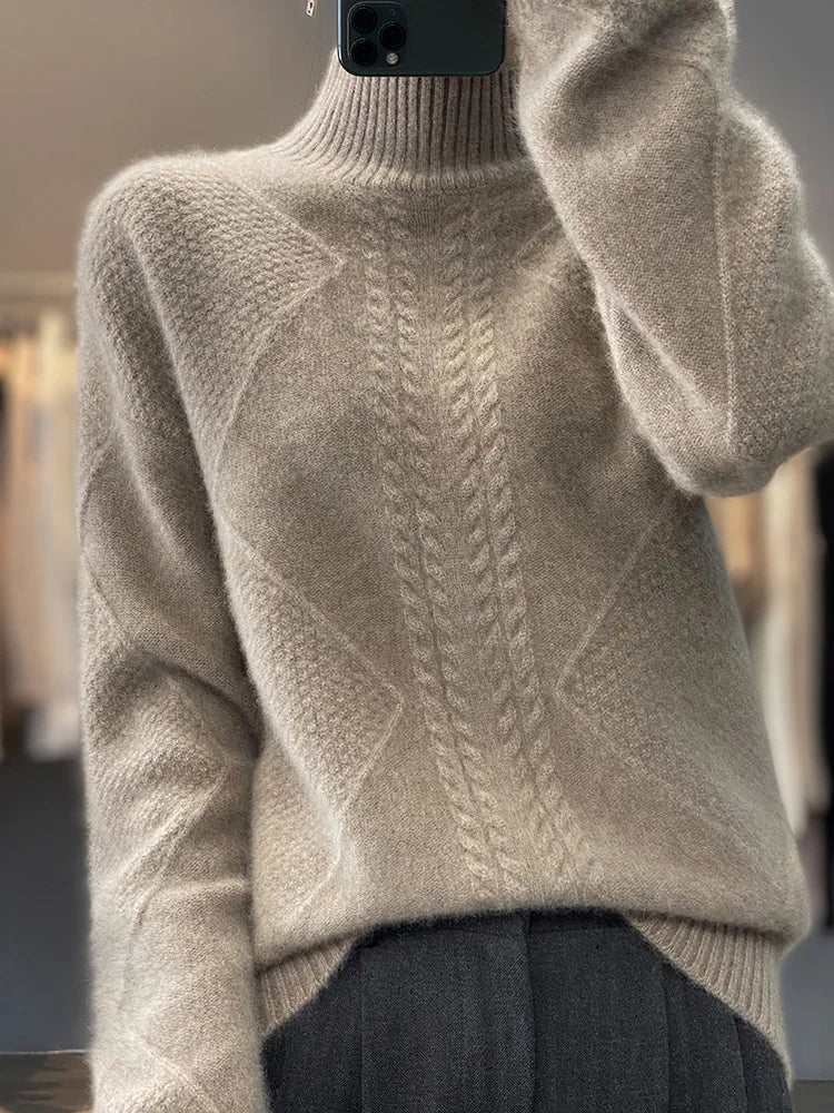 Ellis カシミヤ タートルネックニット