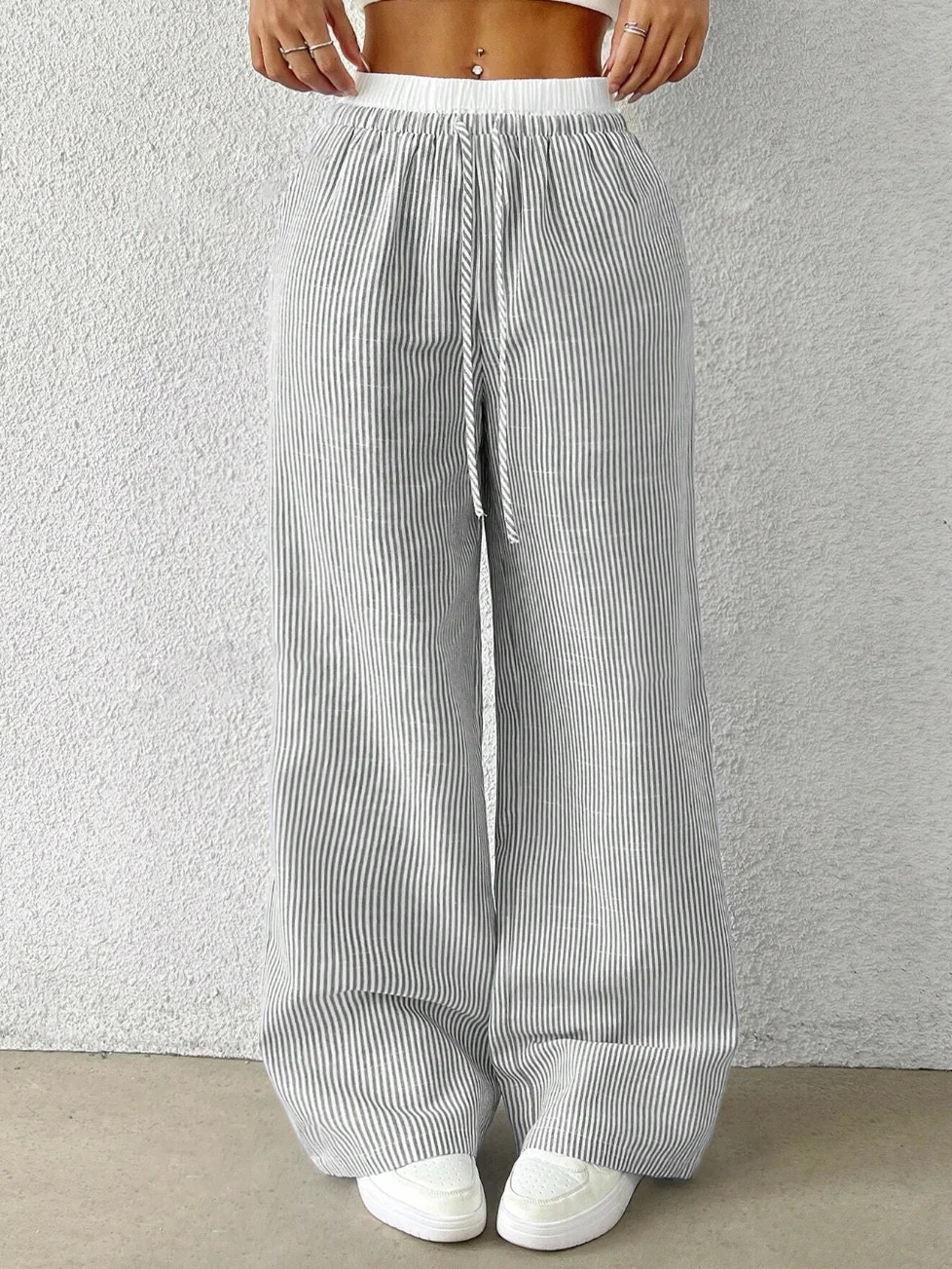 Juliette ストライプ イージーパンツ