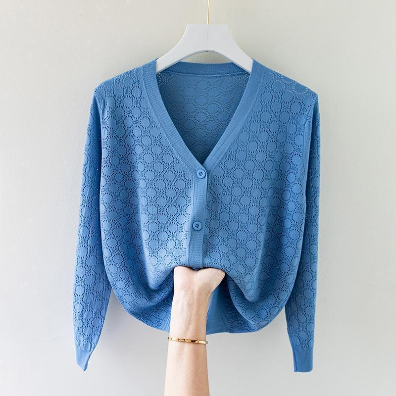 Serene シルクニットカーディガン